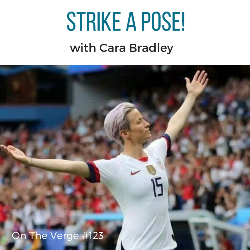 Megan Rapinoe goal scoring stance as seen in The Daily Dot